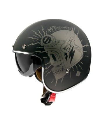 Casque Jet moto vintage  - DILER  | Homologation : ECE 22.06 offre 