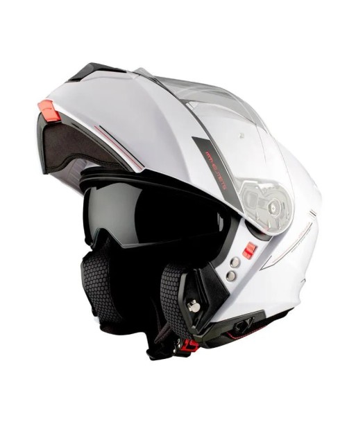 Casque moto intégral modulable - Genesis Blanc Véritable concentré