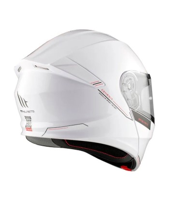 Casque moto intégral modulable - Genesis Blanc Véritable concentré