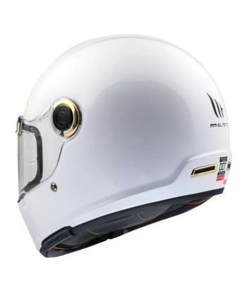 Casque moto vintage | MT JARAMA BLANC NACRE la chaussure