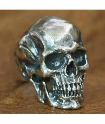 Ägyptischer Totenkopf-Bikerring (Silber) meilleur choix