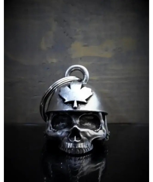 Cloche de moto unique "Casque canadien Skull" Voir les baskets