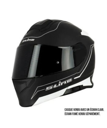 Casque Modulable Double écran Noir et blanc MAT | SLine550 50-70% off 