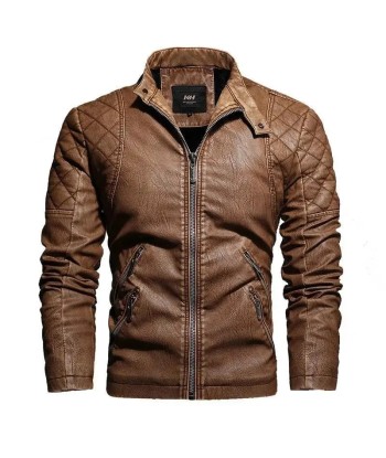 Veste cuir biker vintage en stock