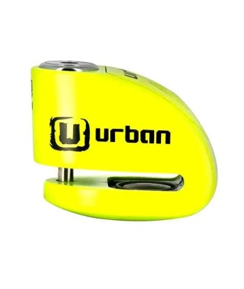 Bloque Disque Moto avec Alarme - Urban 6 mm Jaune Fluo solde