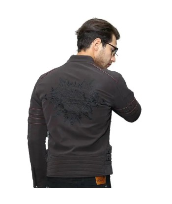 Blouson cuir homme - Sino Skulls SOLDES rembourrage situé sous