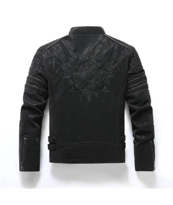 Blouson cuir homme - Sino Skulls SOLDES rembourrage situé sous