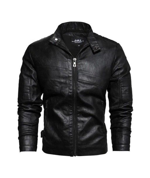 Veste cuir noir vintage de France