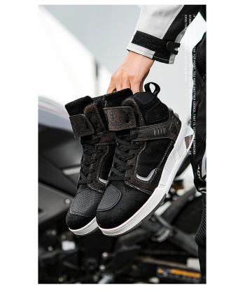 Hohe Motorrad-Sneaker – Schwarz outlet