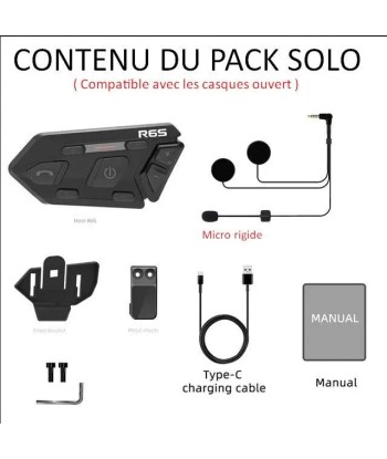 Intercom moto Bluetooth 5.0 - 6 pilotes store