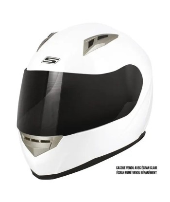 Casque Moto Femme Integral BLANC - S448 les ligaments