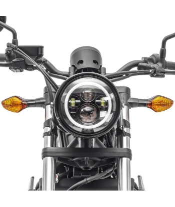 Boîtier pour Phare LED  moto 7" Universel + supports de fourche 35-43mm en ligne des produits 