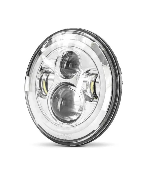 Phare LED 7" compatible Harley Davidson - Chrome solde