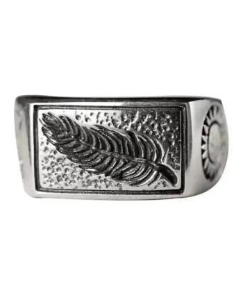 Bague motard - Plume (Argent) Comparez plus de prix