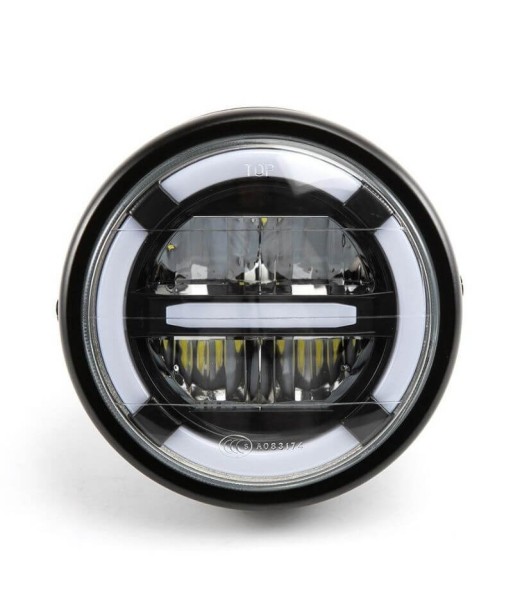 Phare rond de moto led - Jaune ou blanc les ctes