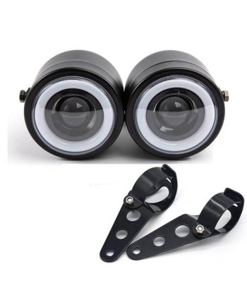 Phare double optique moto LED hantent personnes