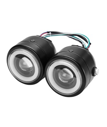 Phare double optique moto LED hantent personnes