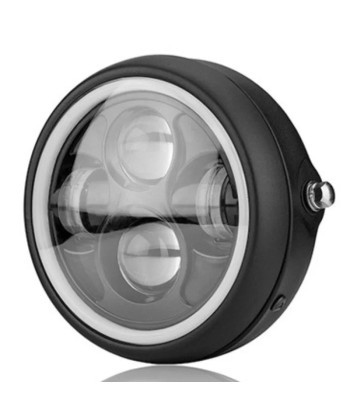 Phare moto LED rond - 5.75pouces en linge