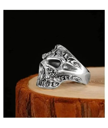 Totenkopf-Biker-Siegelring (Silber) s'inspire de l'anatomie humaine