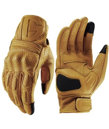 Gants moto cuir vintage outlet