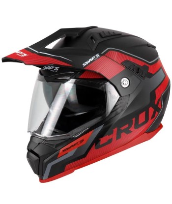 Casque moto cross/enduro + visiere -  CRUX™ du meilleur 