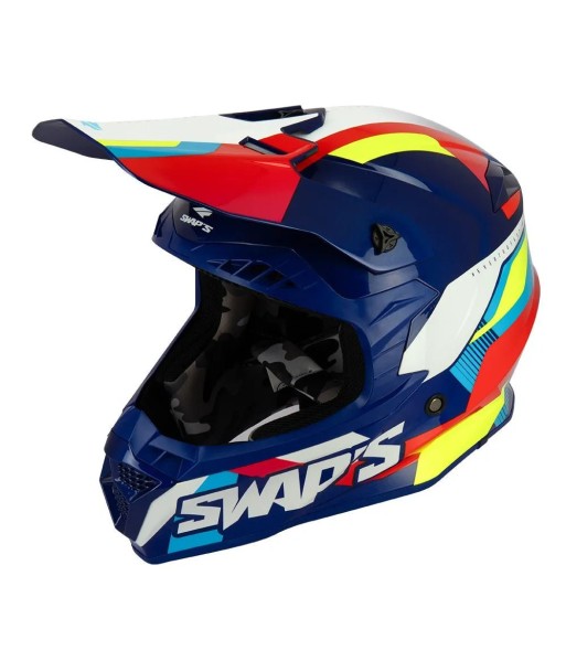 Casque cross bleu -  2FASTER 4FLASH store