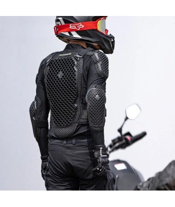 Gilet protection moto été Homologué- Safety Race™ rembourrage situé sous