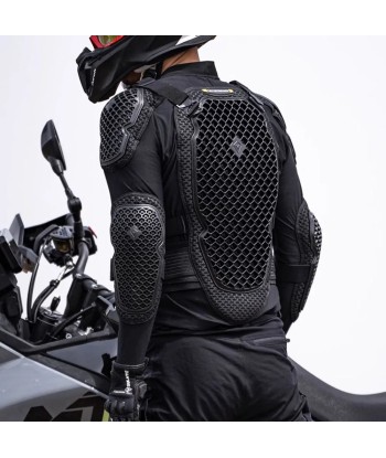 Gilet protection moto été Homologué- Safety Race™ rembourrage situé sous