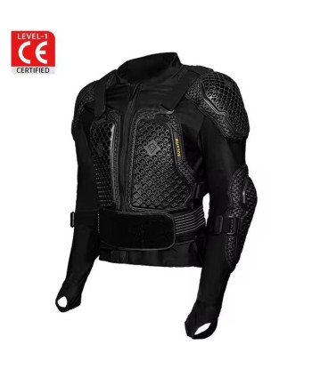 Gilet protection moto été Homologué- Safety Race™ rembourrage situé sous