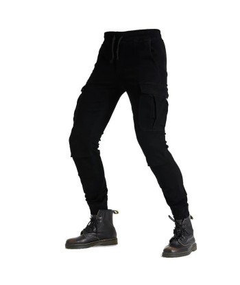 Pantalon moto cargo homme - Noir | UrbanGear™ la livraison gratuite